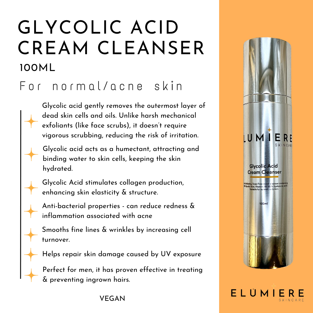 Glycolic Acid Cream Cleanser - 100ml