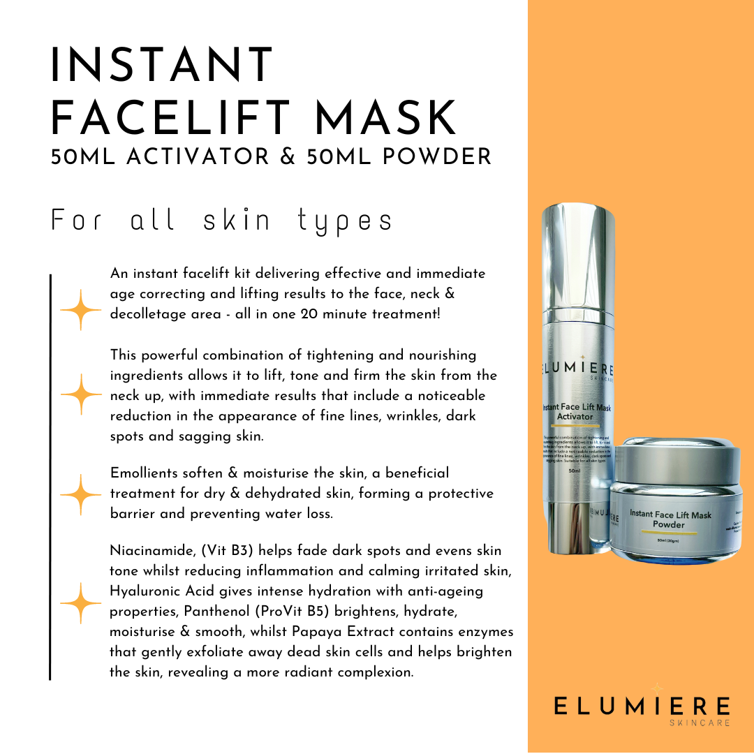 Instant Facelift Mask - 50ml Activator & 50g Powder